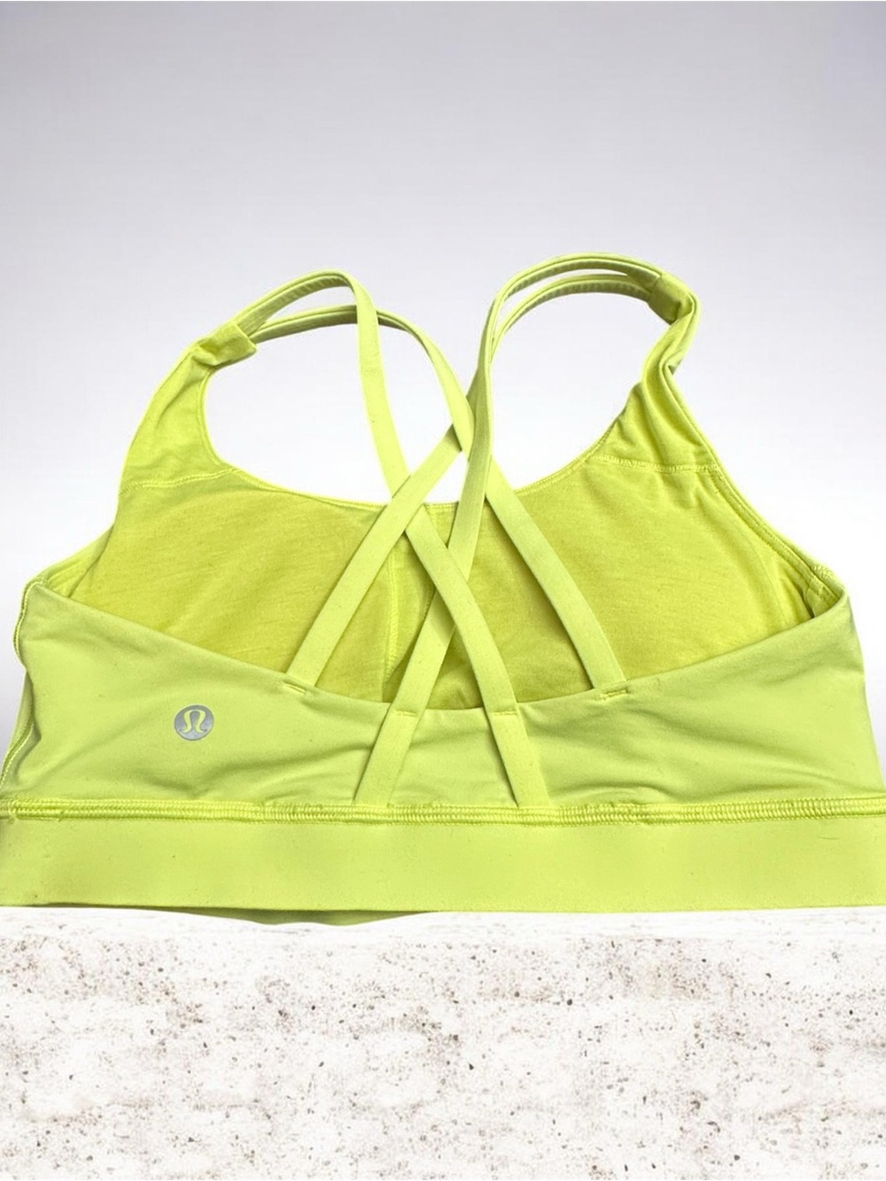 lululemon athletica Strappy Sports Bra in Neon Lime